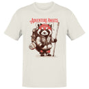 Men's T-shirt Adventure Awaits Hiking Raccoon