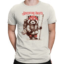 Men's T-shirt Adventure Awaits Hiking Raccoon