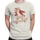 Men's T-shirt Skateboarding Anteater Illustration