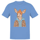 Kangaroo in Beanie Jacket Men's T-shirt