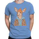 Kangaroo in Beanie Jacket Men's T-shirt
