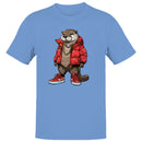 Hip Hop Otter Men's T-shirt in Red Jacket