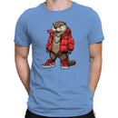 Hip Hop Otter Men's T-shirt in Red Jacket