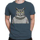 Men's T-shirt with Owl Illustration