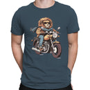 Lion Riding Motorcycle Men's T-shirt