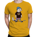 Otter Space Skater Cartoon Men's T-shirt