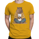 Capybara Bubble Tea Illustration Men's T-shirt