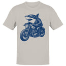 Shark Riding Motorcycle Men's T-shirt