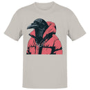 Raven in Puffy Jacket Men's T-shirt