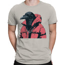 Raven in Puffy Jacket Men's T-shirt