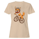 Shiba Inu Dog Bicycle Illustration Women's T-shirt
