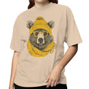 Bear with Glasses Winter Accessories Women's T-shirt