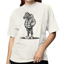 Zebra Hoodie Illustration Women's T-shirt