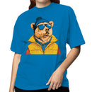Bear in Sunglasses Winter Hat Women's T-shirt