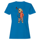 Dog Hoodie Butterfly Illustration Women's T-shirt