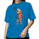 Dog Hoodie Butterfly Illustration Women's T-shirt