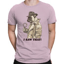 Detective Bulldog I Saw That Quote Men's T-shirt