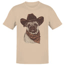 Cowboy Pug Bandana Western Dog Art Men's T-shirt