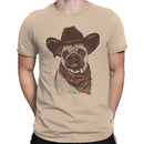 Cowboy Pug Bandana Western Dog Art Men's T-shirt