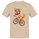 Shiba Inu Riding Bicycle Men's T-shirt
