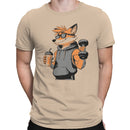 Men's T-shirt Cool Fox Lifting Weights Hoodie