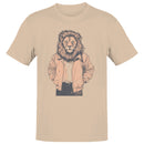 Lion in Jacket Illustration Men's T-shirt
