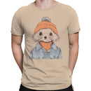 Hedgehog in Beanie Men's T-shirt