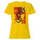 Western Skull Snake Botanical Women's T-shirt