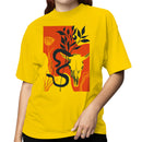 Western Skull Snake Botanical Women's T-shirt