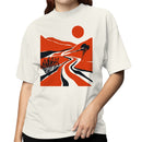 Minimalist Red Desert Landscape Women's T-shirt