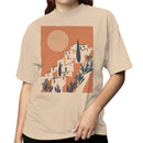 Mediterranean Sunset Illustration Women's T-shirt