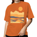Minimalist Mountain Sunset Women's T-shirt
