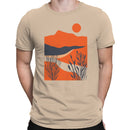Minimalist Sunset Desert Landscape Men's T-shirt