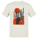 Men's T-shirt with Minimalist Cactus and Sun Design