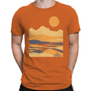 Mountain Sunset Landscape Art Men's T-shirt