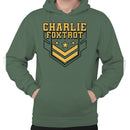Charlie Foxtrot Military Chevron Stars Hoodie