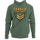 Charlie Foxtrot Military Chevron Stars Hoodie