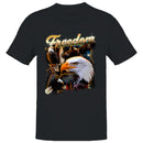 Freedom Bald Eagle American Flag Men's T-shirt