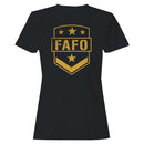 Women's T-shirt FAFO Badge Military Style Emblem