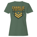 Charlie's Foxtrot Military Chevron Stars Women's T-shirt