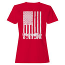 American Flag Distressed Women's T-shirt