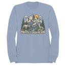 Protect Our Peaks Mountain Scene Men's Sweatshirt