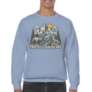 Protect Our Peaks Mountain Scene Men's Sweatshirt