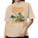 Slower Than You Having More Fun Turtle Fishing T-shirt