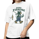 Gone Fishing Bear Coffee Women's T-shirt
