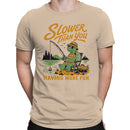 Men's T-shirt - Slower Than You Having More Fun Turtle