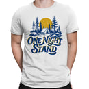 Men's T-shirt - One Night Stand Camping Tent Moon Forest