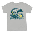 Chronically Offline Camping Bear Youth T-shirt