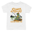 Youth's T-shirt - Slower Than You Having More Fun Turtle