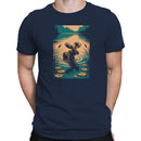 Moose in Mountain Lake Men's T-shirt